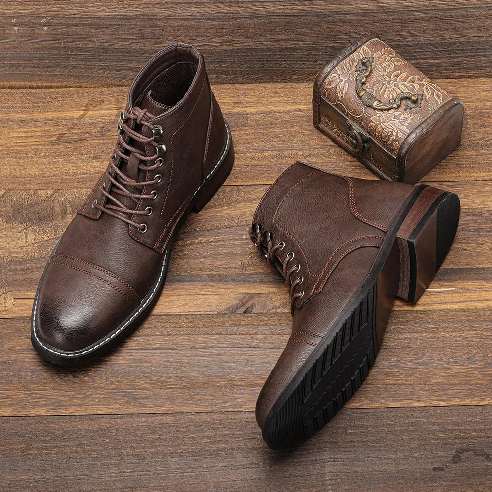 Herenboots Leren Klassiek met Antislipzool