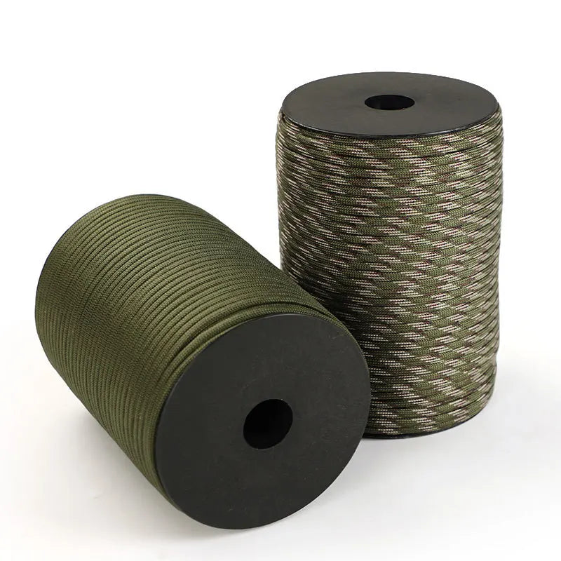 Paracord 550 Survival Touw 100 Meter 9 Kern 4mm Militaire Kwaliteit Outdoor Camping