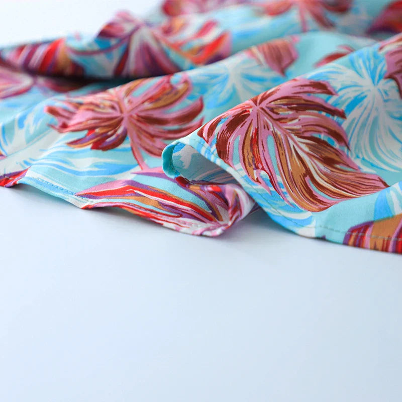 Mini Jurk Tropical Prints Zomerjurk