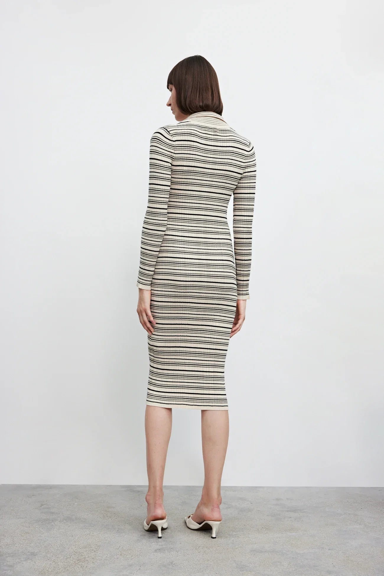 Franse Jurk met Sweetheart Halslijn Elegant Design