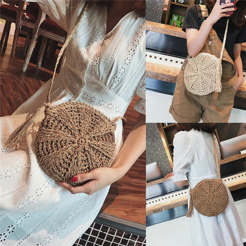 Rotan Schoudertas Vintage Stijl - StudioMarella