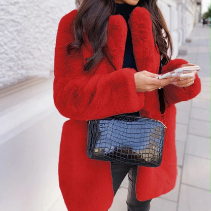 Dames Imitatiebontjas Warm en Stijlvol voor Herfst en Winter