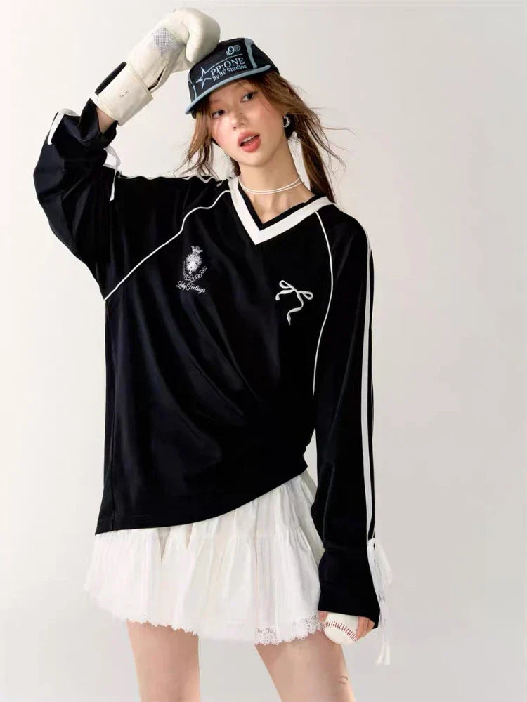 Vera Oversized Jersey Dames Vintage Stijl