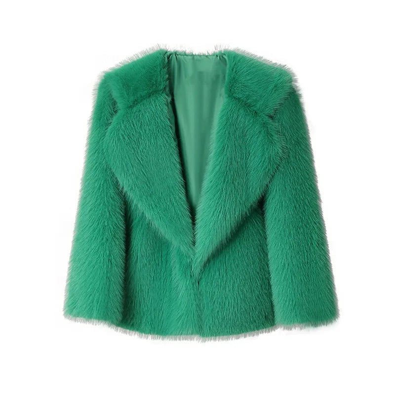 Dames Faux Fur Jas Slank en Stijlvol