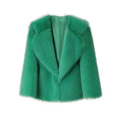 Dames Faux Fur Jas Slank en Stijlvol