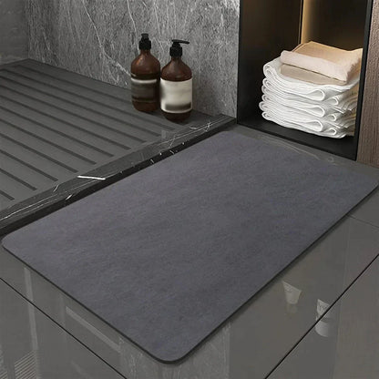 Diatomiet Badmat Antislip Absorberend 40x60cm Sneldrogend Badkamer Duurzaam Diatomeeënaarde Eco Badkamertapijt