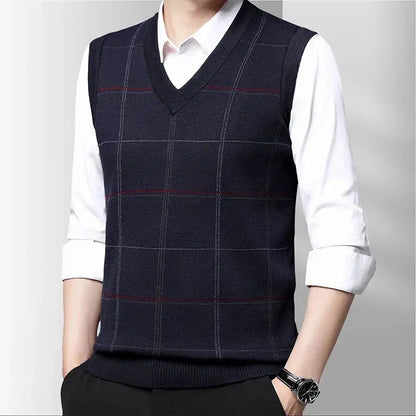 Stijlvol Heren Gilet Modieus Design
