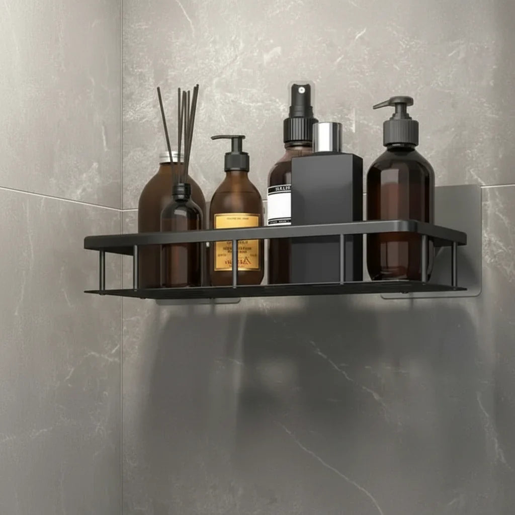 Badkamerplank Zelfklevend Boren ABS RVS Hoekplank Douche Scandinavisch Modern