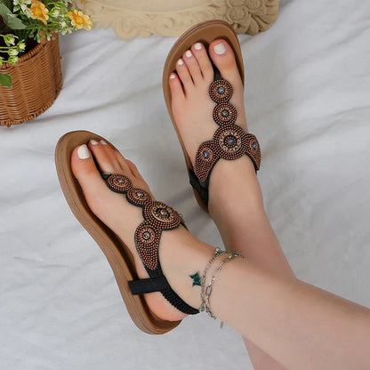Elegante Zomer Sandalen voor Vrouwen Amberkleur