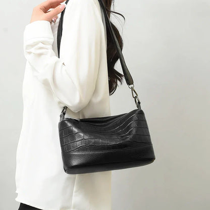 Luxe Leren Handtas Chique Design voor Dames