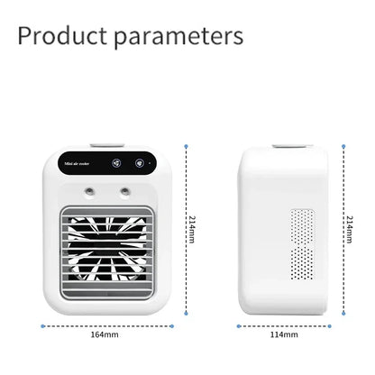 Compacte Mobiele Waterkoeler met USB Ventilator voor Bureau en Kantoor