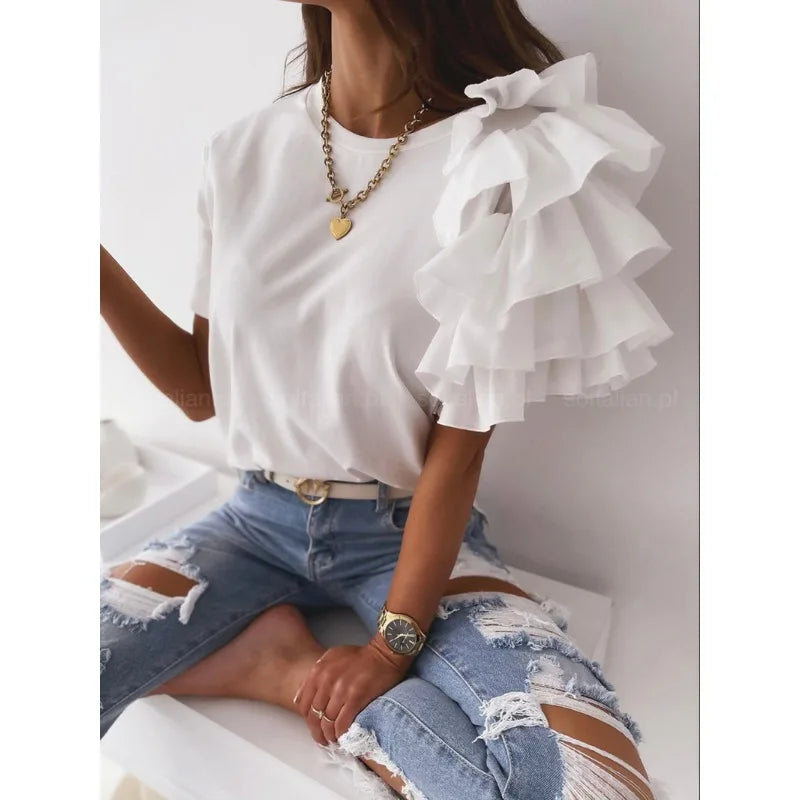 Elegante Horizon T-Shirt voor Mannen en Vrouwen
