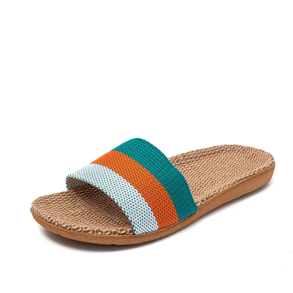 Linnen Sandalen voor Vrouw Comfortabel Zomer