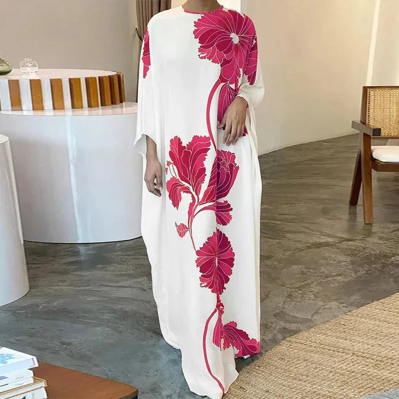 Vrouwelijke Zomerjurk Bloemenprint Jurk Moderne Vrouwenkleding