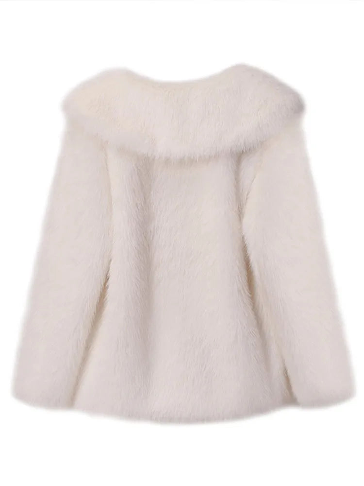 Dames Faux Fur Jas Slank en Stijlvol