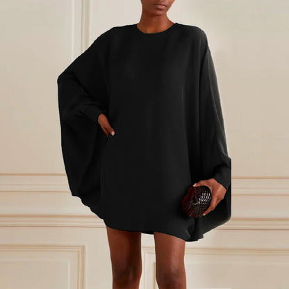 Vrouwelijke Jurk Oversized met Wijd Mouwen Zomer Jurk