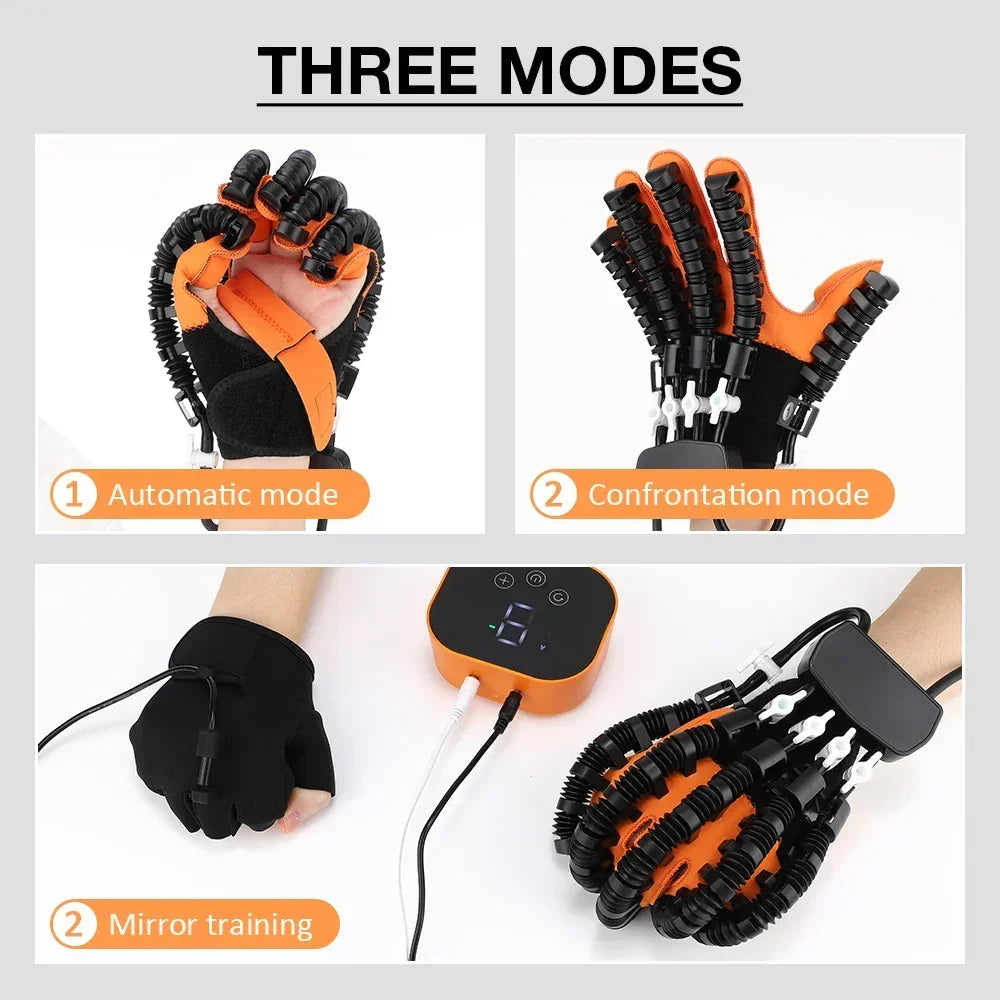 Elektrische Handrehabilitatie Handschoen 3-in-1 Therapie Massage Warming voor Handen Vingers Slaganval