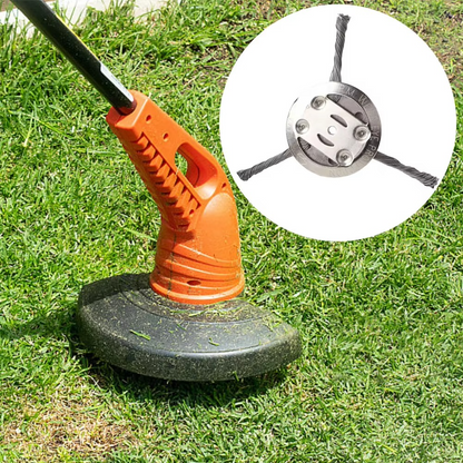 Stalen Onkruidborstel voor Trimmer Universeel | Krachtige Tuinborstel voor Hardhout Stenen | Professionele Trimmerattachement voor Gras Mos Onkraut | Duurzame Onkruidverwijderaar voor Freesmachine