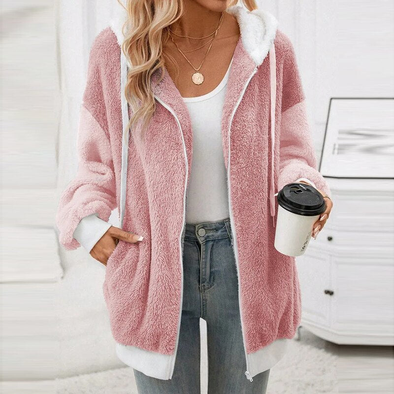 Dames Trui Lange Mouwen Warme Capuchon Trui Comfortabel - StudioMarella