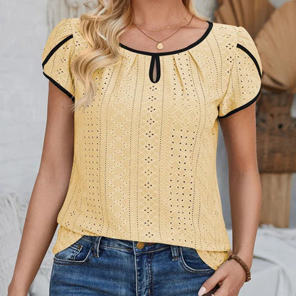 Vrouwelijke Zomer Blouses Elegante Stijl