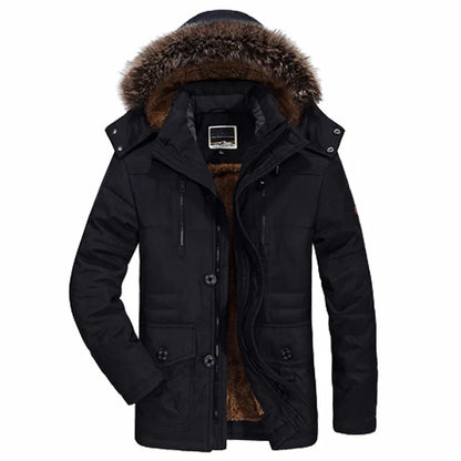 Heren Winterjas Waterdicht met Capuchon Warm en Comfortabel