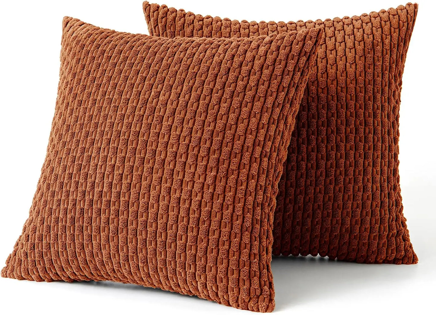 Ribfluwelen Sierkussen Geribbeld 45x45cm Voor Bank En Bed