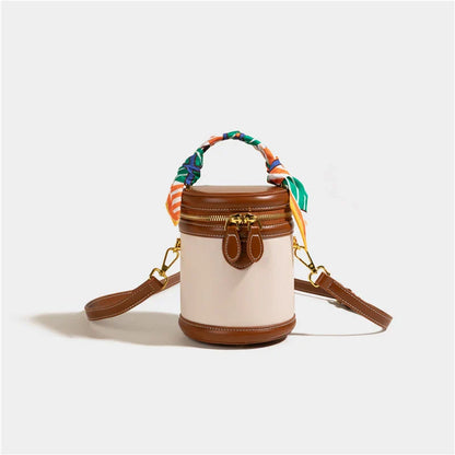 Schoudertas Bucket Trendy Compact Leer