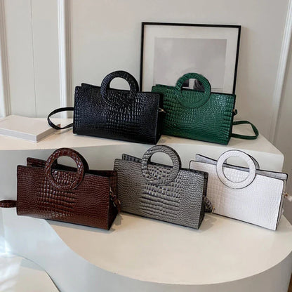 Luxe Handtas van Krokodillenleer Stijlvol en Elegант