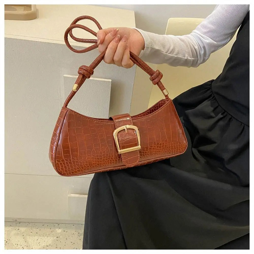 Luxe Lederen Handtas Zwart Elegant Design
