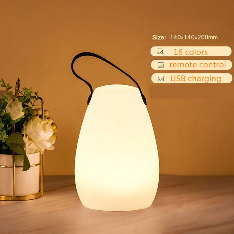 Draadloze Outdoor LED Lamp met Afstandsbediening en Timer - Waterdicht Sfeerverlichting met 8 Kleuren voor Terras en Tuin