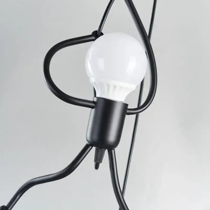 Unieke Wandlamp Klimmende Man — Industrieel Design Sculptuur — Scandinavische Wand Verlichting