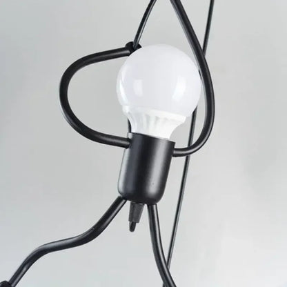 Unieke Wandlamp Klimmende Man — Industrieel Design Sculptuur — Scandinavische Wand Verlichting