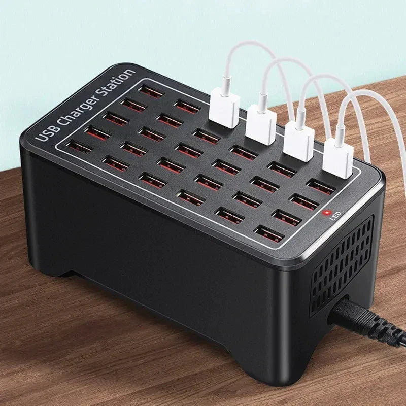 USB Oplaadstation 15 Poorten Snellader 2.4A Multi USB Charger Hub