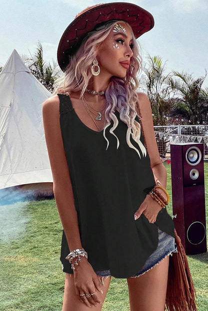 Mouwloze Zomerjurk Boho Stijl Vrouw