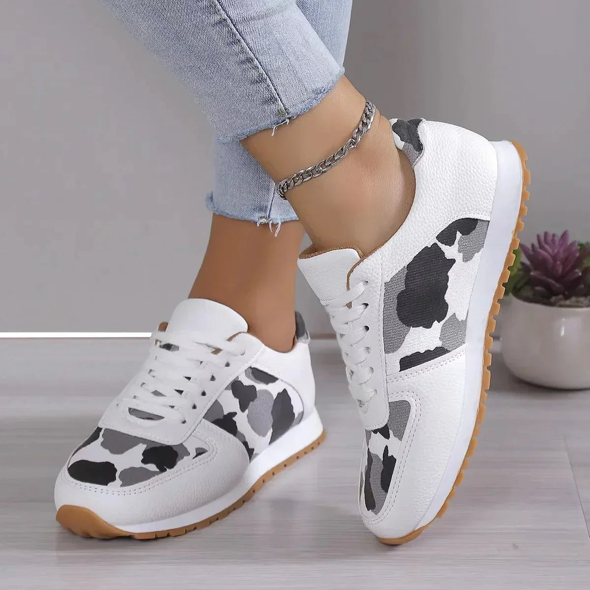 Vrouwenschoenen Comfortabele Loopschoenen Casual Stappen