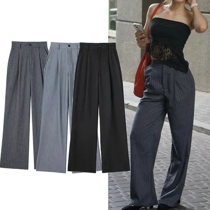 Dames Pantalon Oversized Beige Zomerbroek - StudioMarella
