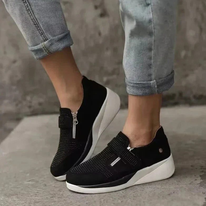 Vrouwensneaker Comfortabel Met Hak