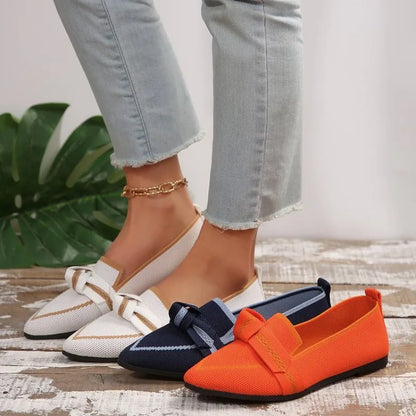 Ballerina Flats met Strik Detail Rood