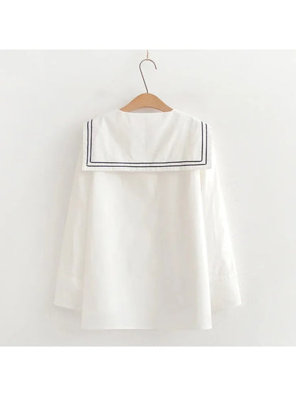 Elegante Matrozenblouse voor Vrouw met Klassiek Design