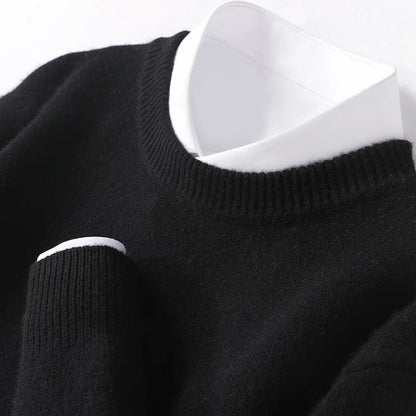 Merino Wollen Sweater Heren Warm en Comfortabel