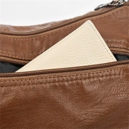 Vintage Handtas Vegan Leer Elegante Schoudertas Dames Retro Stijl Dagelijkse Tas Mode Accessoire Vrouwen