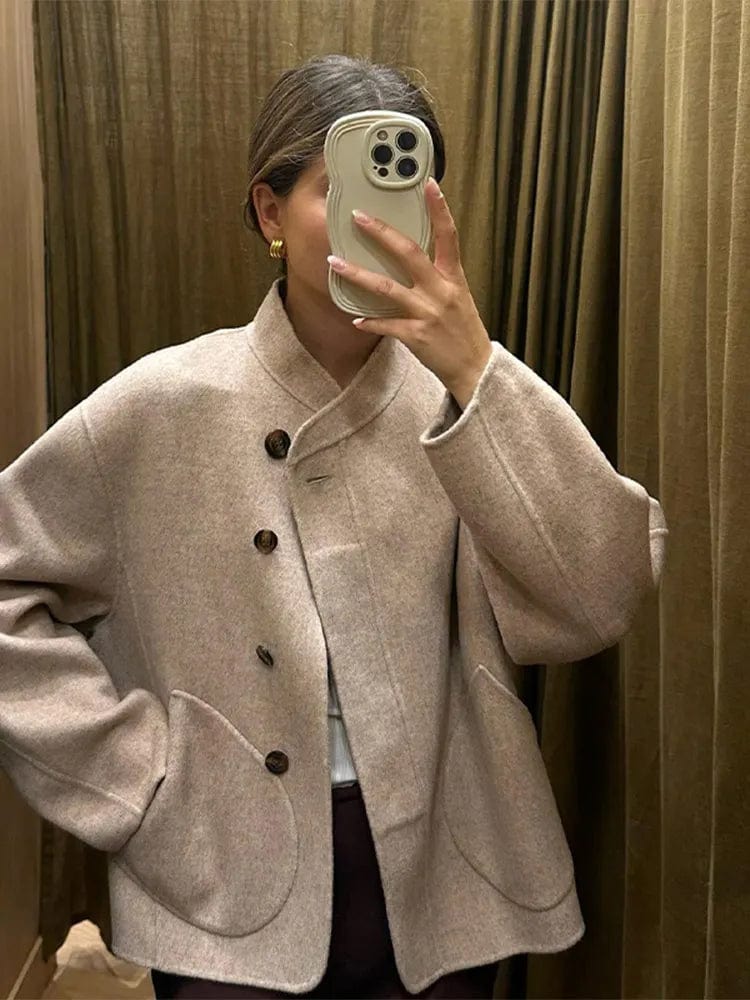 Oversized Woljas Grote Zakken Asymmetrische Sluiting