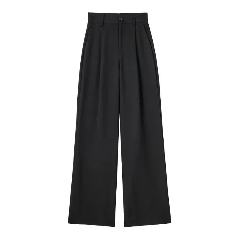 Dames Pantalon Oversized Beige Zomerbroek