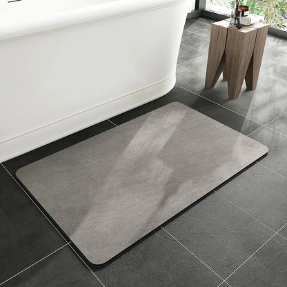 Diatomiet Badmat Antislip Absorberend 40x60cm Sneldrogend Badkamer Duurzaam Diatomeeënaarde Eco Badkamertapijt