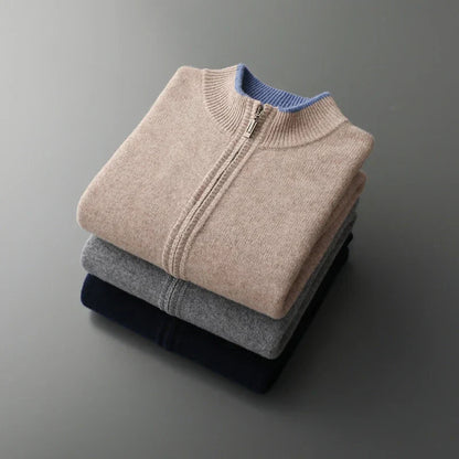 Elegante Herenjas Aurelio Stijlvol Zwarte Jas