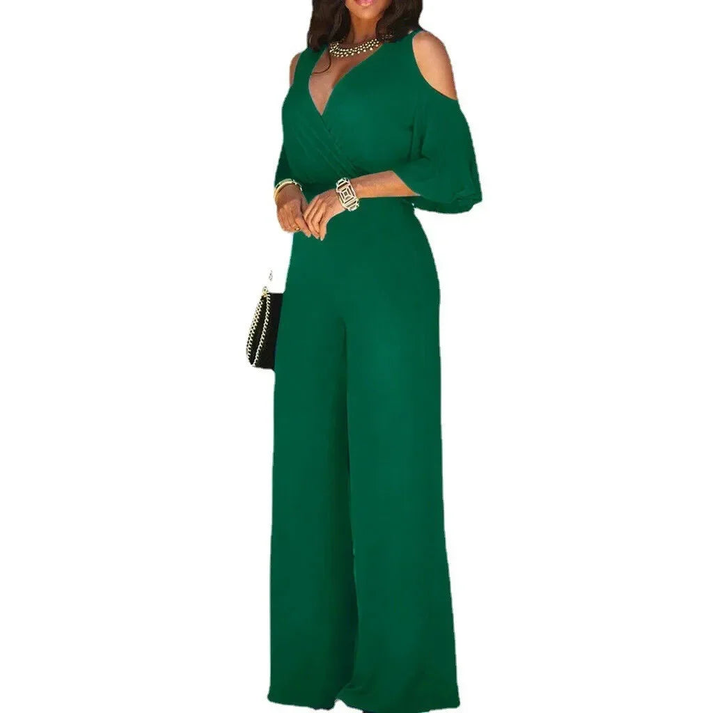 Wijde Broek met Riem Comfortabele Luxe Stof