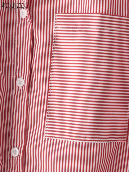 Elegante Vrouwen Blouse met Vesta Stijl