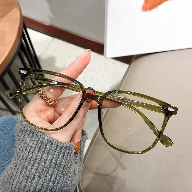 Dioptrie Bril voor Bijziendheid met Anti-Blauw Lichtfilter | Unisex Oversized Montuur | Vermindert Oogvermoeidheid