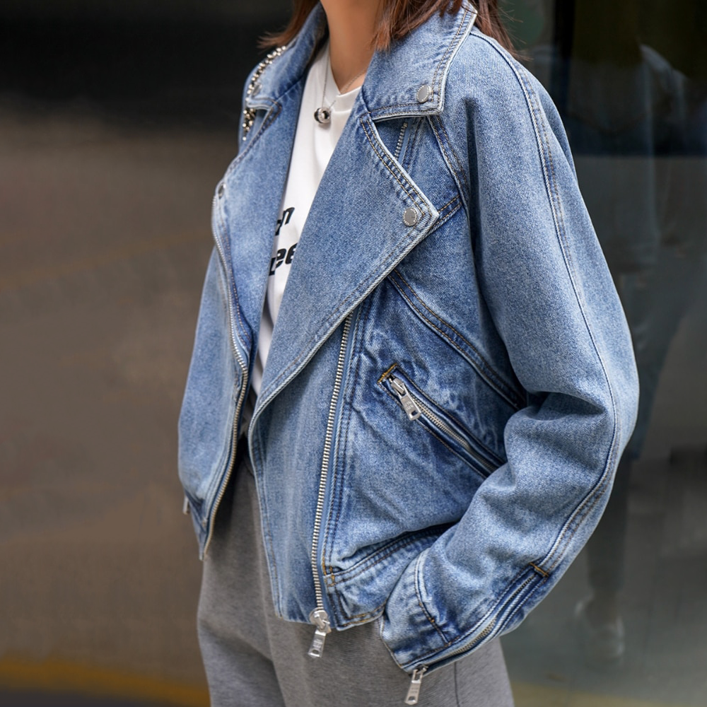 Dames Lederen Jasje Klassieke Stijl Vintage Look - StudioMarella