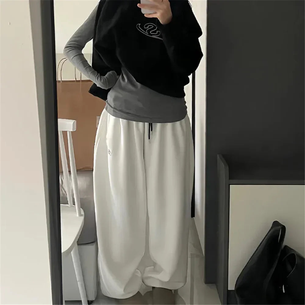 Dames Sweatpants Oversized Grijs Comfortabel